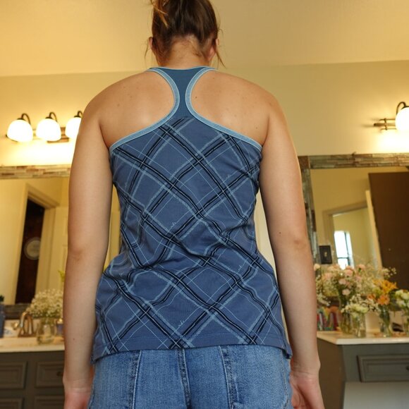 Vintage Nike Tartan Plaid Racerback Tank - Picture 3 of 3